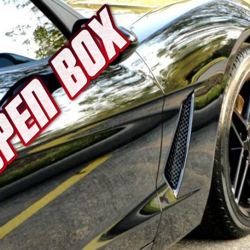C6 Corvette ACC Black Laser Mesh Front Fender Grilles (OPEN BOX)