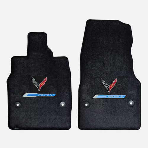 C8 Corvette E-Ray Lloyd Mats Floor Mats – Double Logo- Luxe (2024-2026)