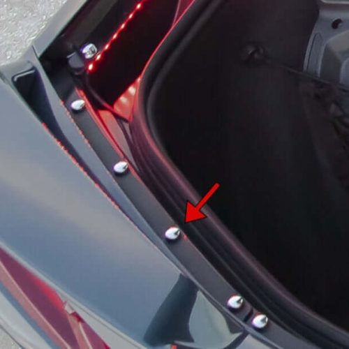 C8 Corvette American Car Craft Rear Trunk Button Kit
