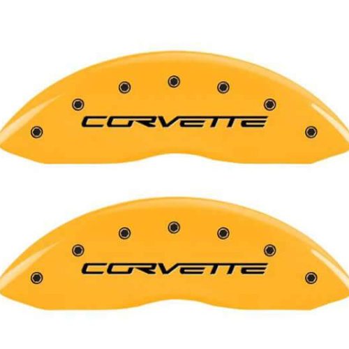 C6 Corvette MGP Caliper Covers – Yellow with Black – Z06