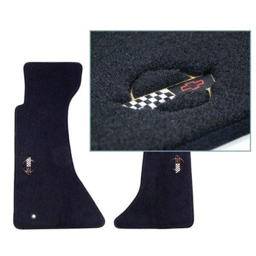 1984-1990 Side Emblem Floor Mats : Velourtex