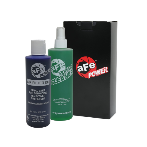 Air Filter Restore Kit – aFe : 8 oz Blue Oil & 12 oz Power Cleaner Squeeze Bottle
