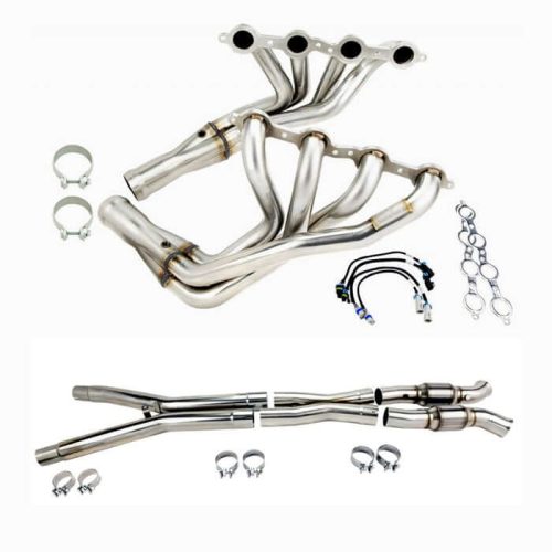 C6 Corvette Kooks Headers 1-3/4 with Green Cats (2005-2013)