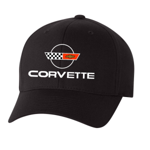 C4 Embroidered Corvette Hat - Black