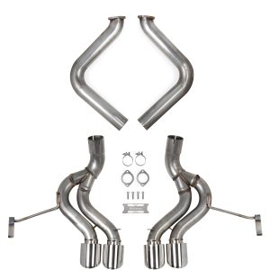 C5 Corvette Hooker BlackHeart Axle Back Exhaust - Straight Pipes
