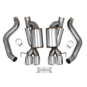 C6 Corvette Hooker BlackHeart Axle Back Exhaust - LS2