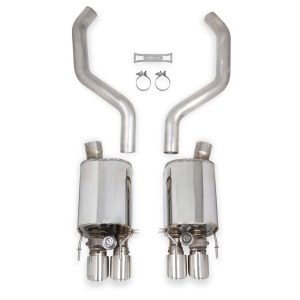 C6 Corvette Hooker BlackHeart Axle Back Exhaust - LS2