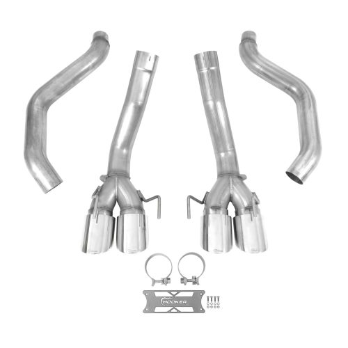C6 Corvette Hooker BlackHeart Axle Back Exhaust – Straight Pipes – LS2