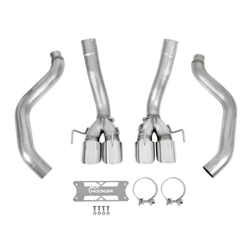 C6 Corvette Hooker BlackHeart Axle Back Exhaust – Straight Pipes – LS3