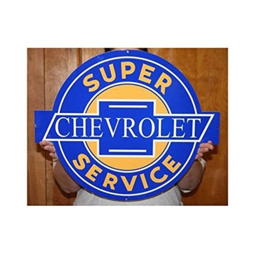 Chevrolet Super Service Metal Wall Sign – 23″ x 19″